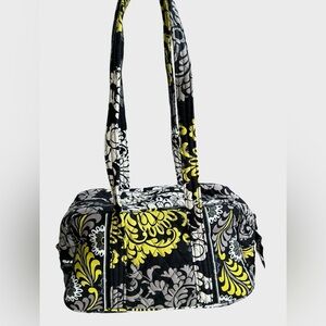 Vera Bradley Baroque Pattern Small Duffel Barrel Tote – Quilted Travel Bag Purse